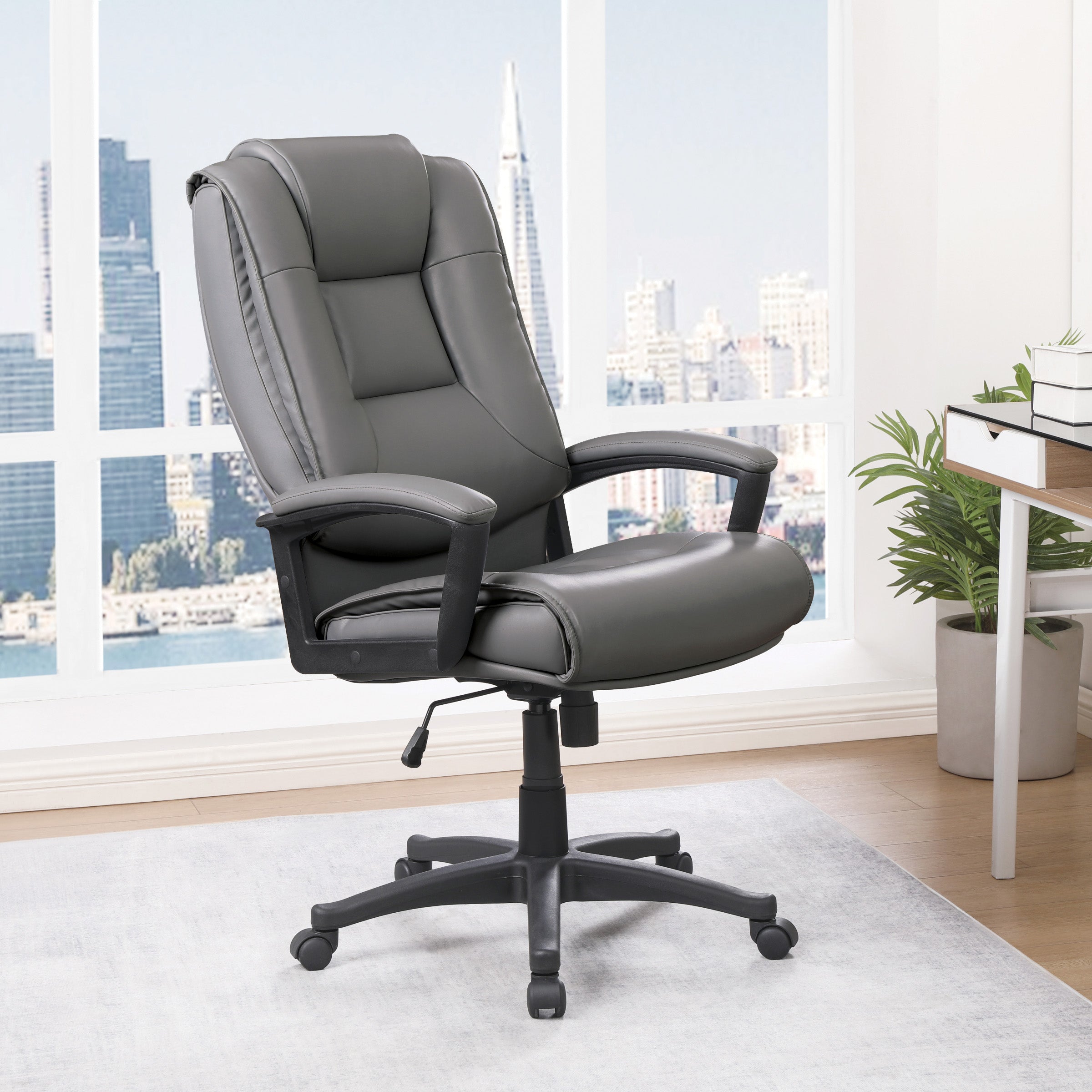 High Back Bonded Lthr Chair